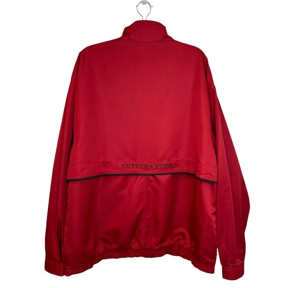 Briggs Equipment Jacket Cutter Buck Red Mens Size XL Full Zip Weathertec - Picture 12 of 15
